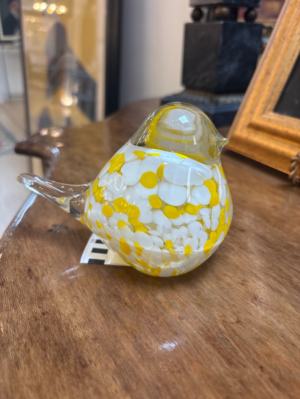 Murano Glass Bird, Yellow