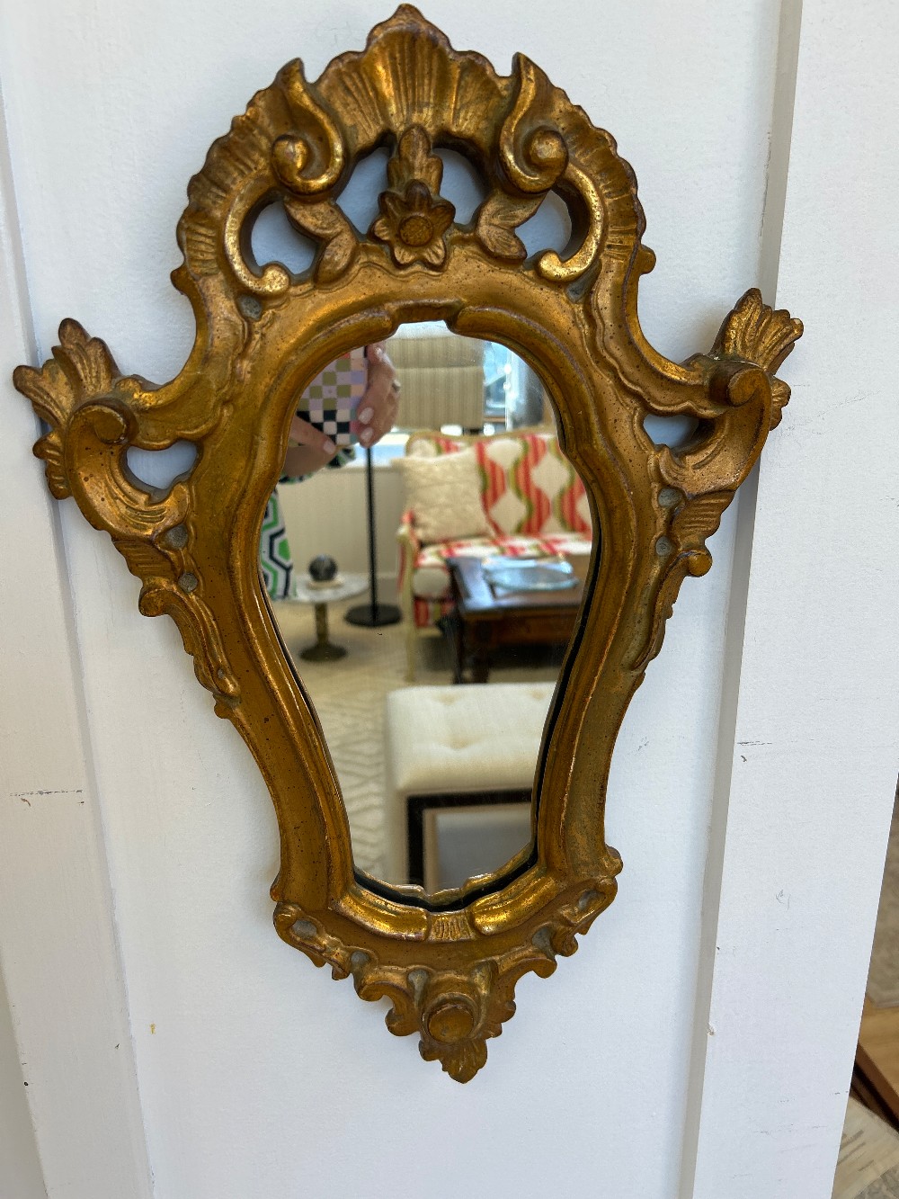 Antique Borghese Ornate Gilt Mirror