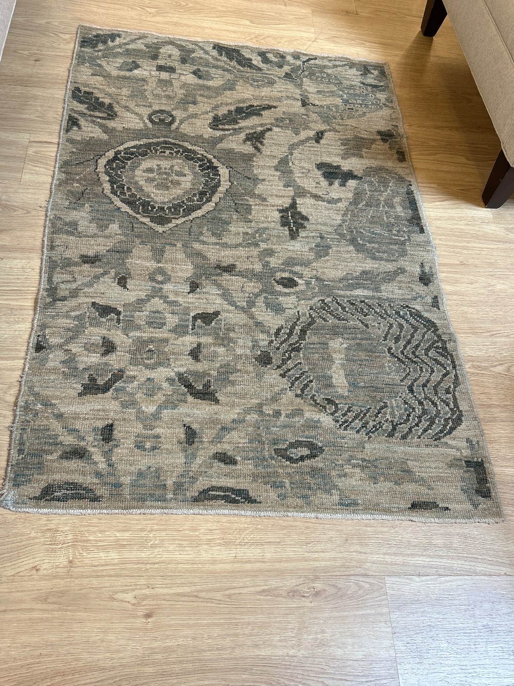 Small Wool Muted Oushak Rug