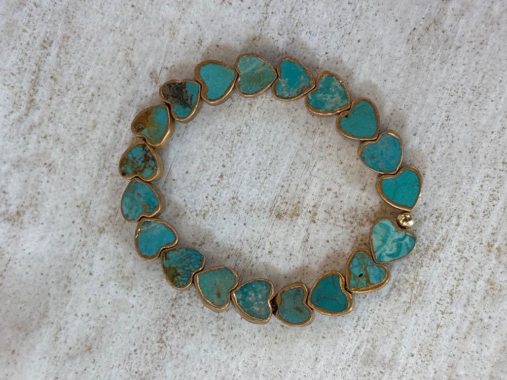 Turquoise Heart Bracelet