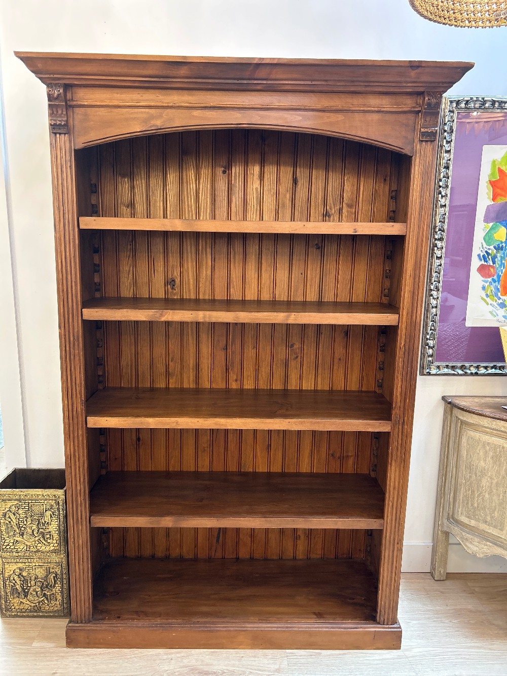 Custom Pine Adjustable Shelf Bookcase
