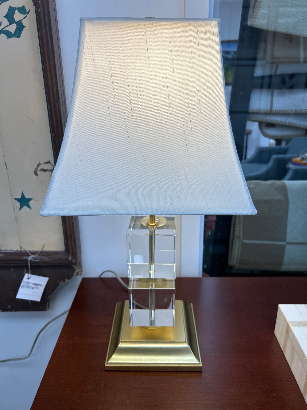 Victoria Hagan Perfect Pieces Acrylic Block Table Lamp