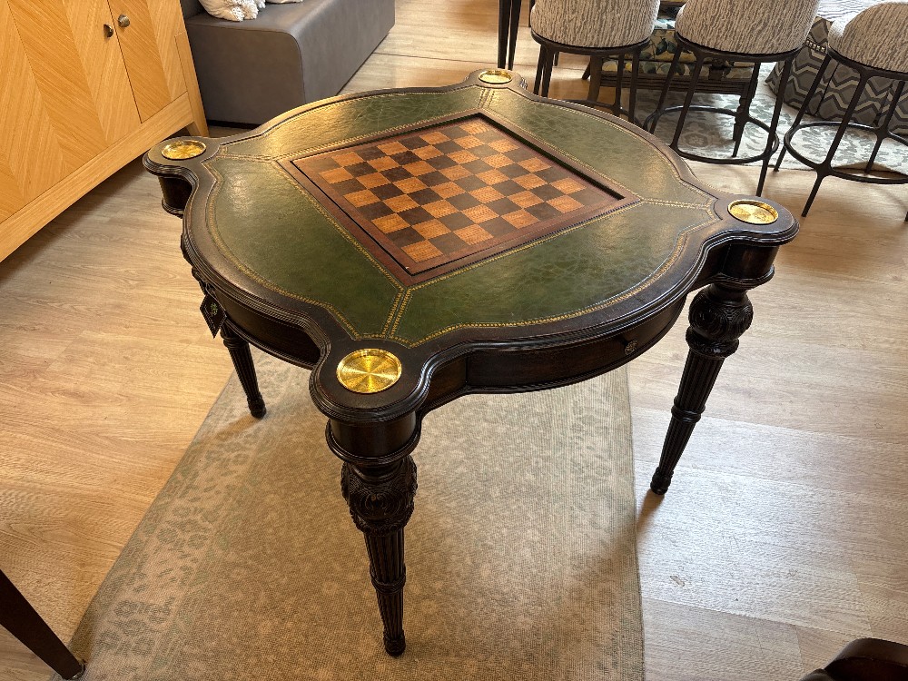 Vanguard Furniture Leather Top Game Table