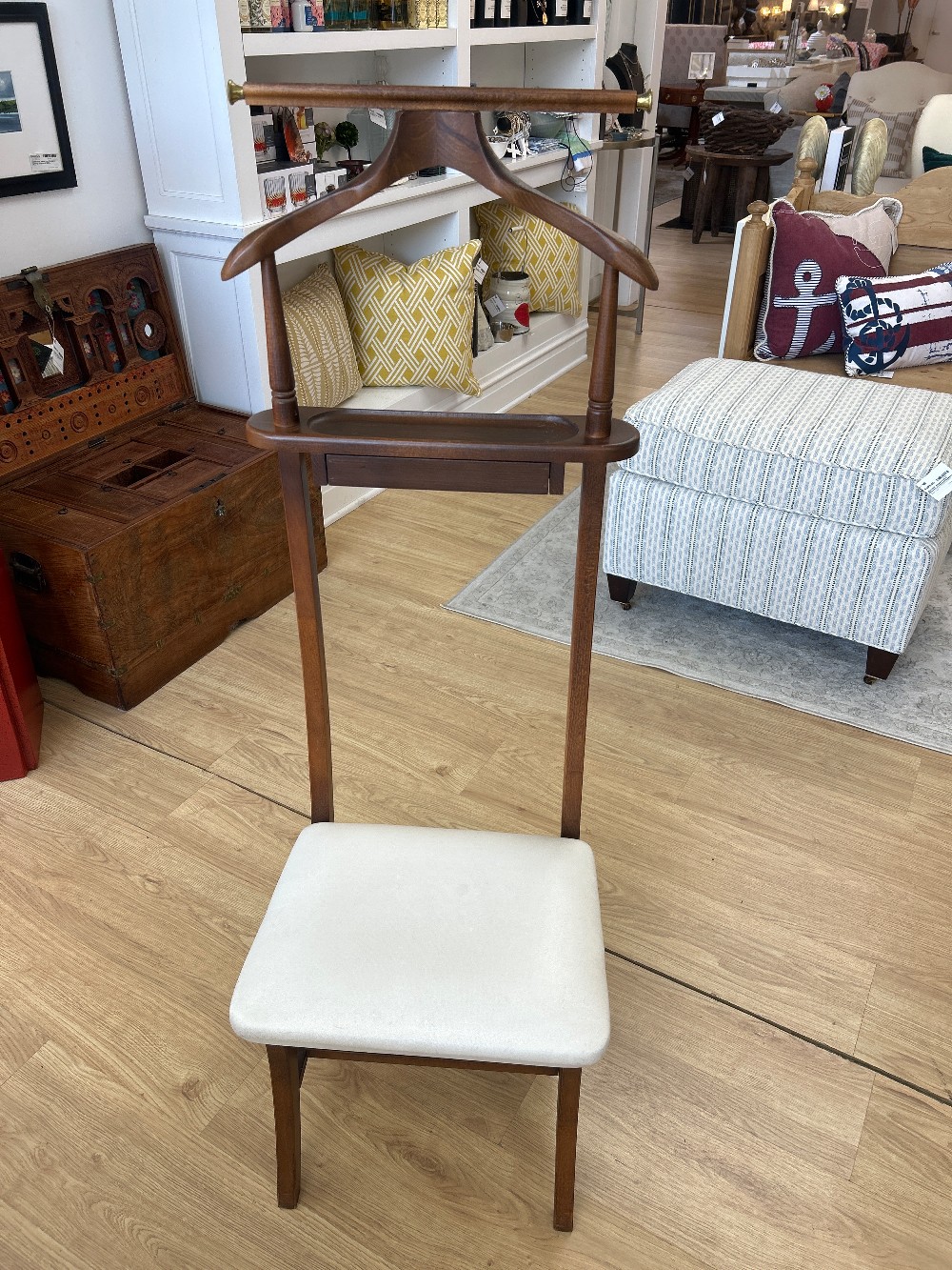 Vintage Valet Chair with Storage