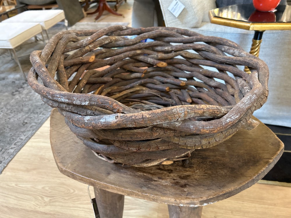 Large Woven Grapevine Bowl
