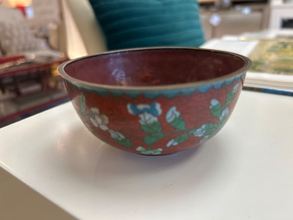 Mid-Century Chinese Cloisonné Enamel Bowl