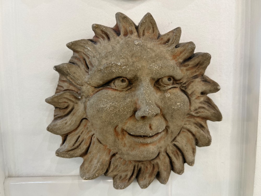 Stone Wall Plaque - Smiling Sun