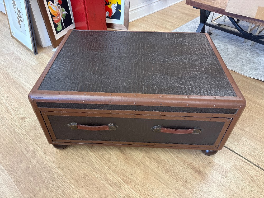 Faux Crocodile Trunk/Coffee Table from Mig & Tig