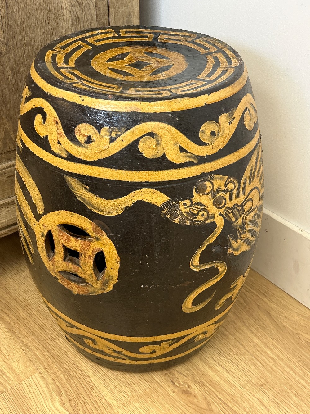 Antique Chinese Terracotta Garden Stool