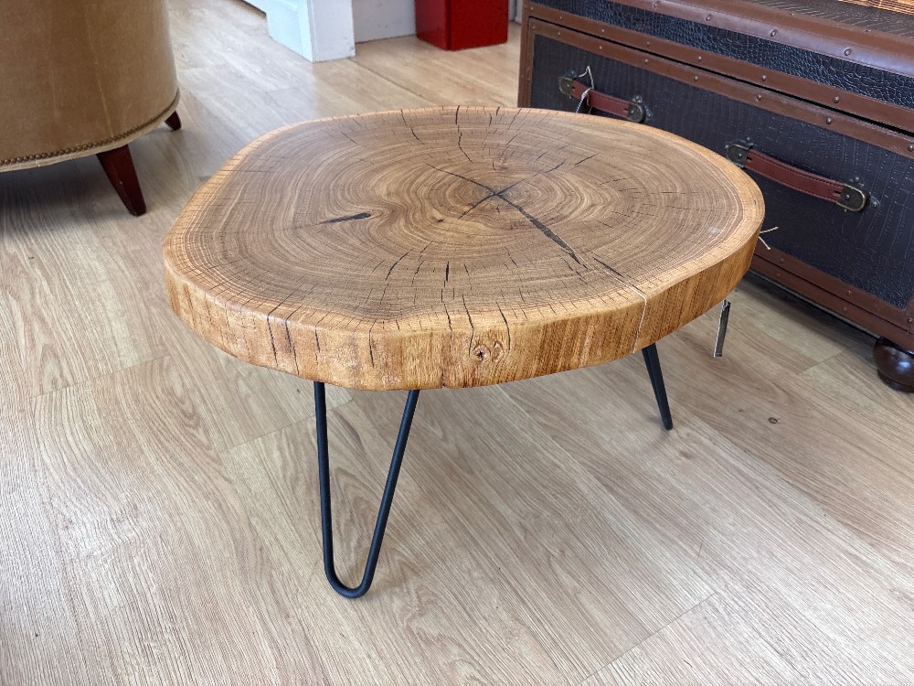 Live Edge Wood Slice Coffee/Side Table