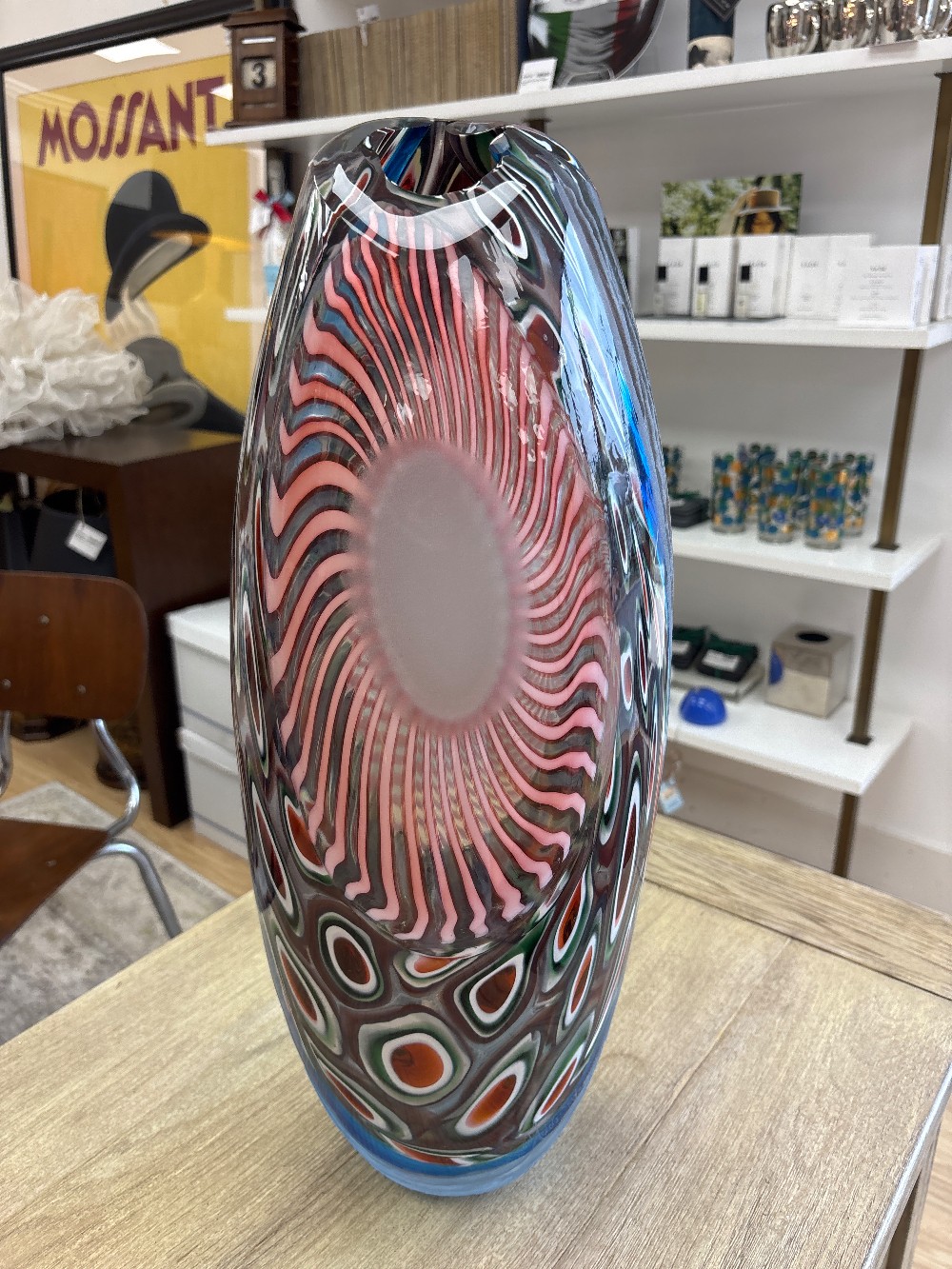 Hand Blown Art Glass Vase by Paul Anders-Stout