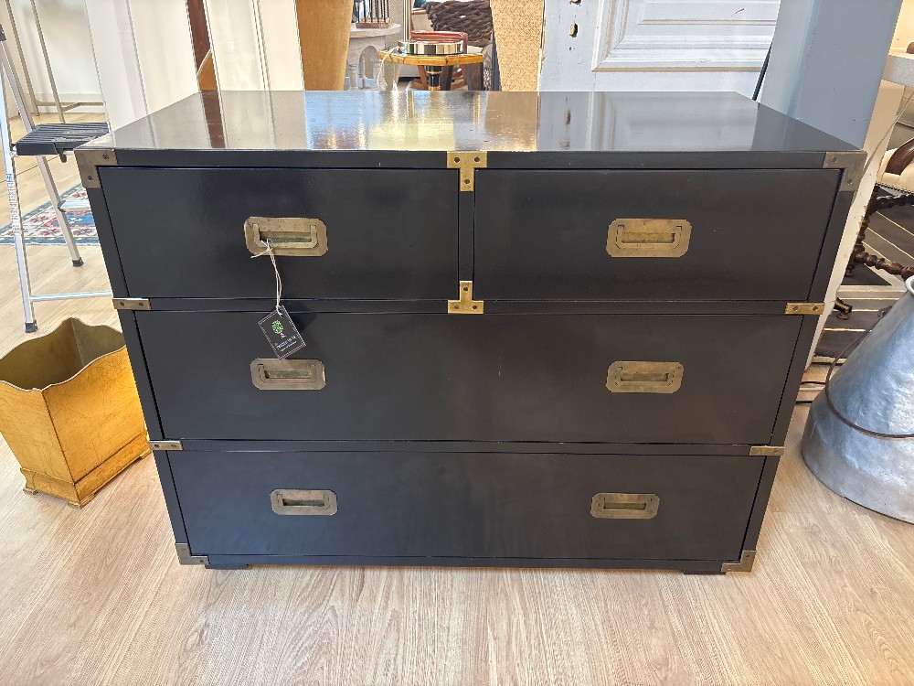 Henredon Mid-Century Lacquered Campaign Chest