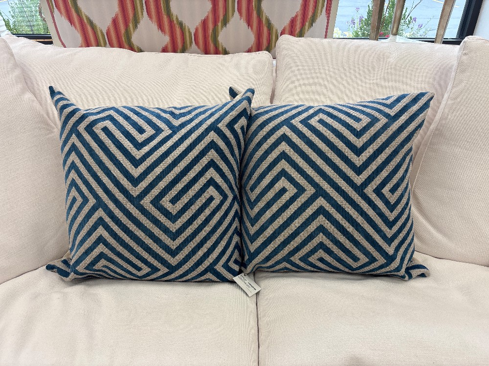 D.V. KAP Home Modern Geometric Pillows, Pair