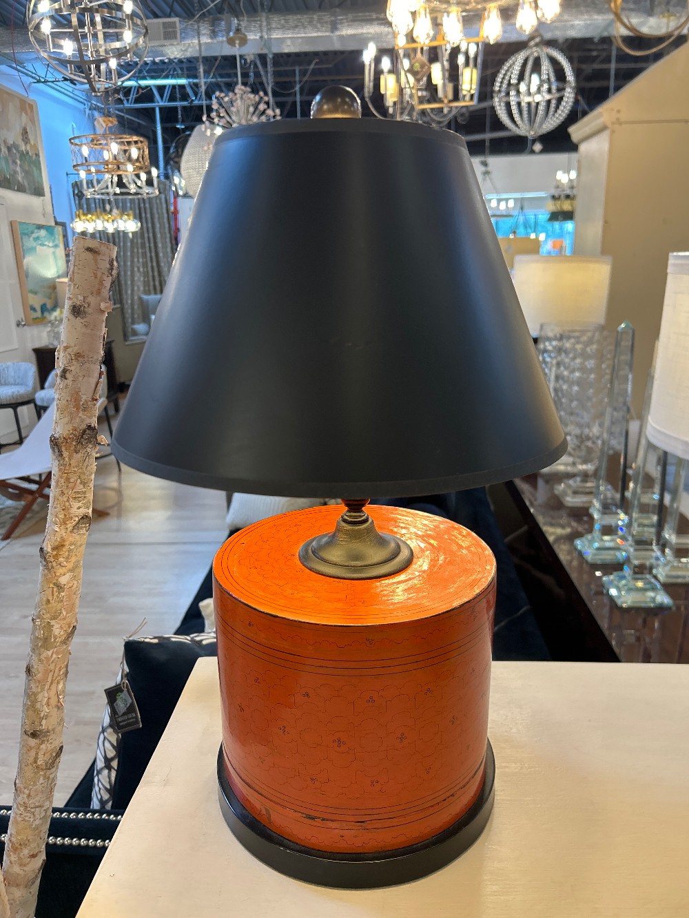 Antique Betel Nut Box Table Lamp