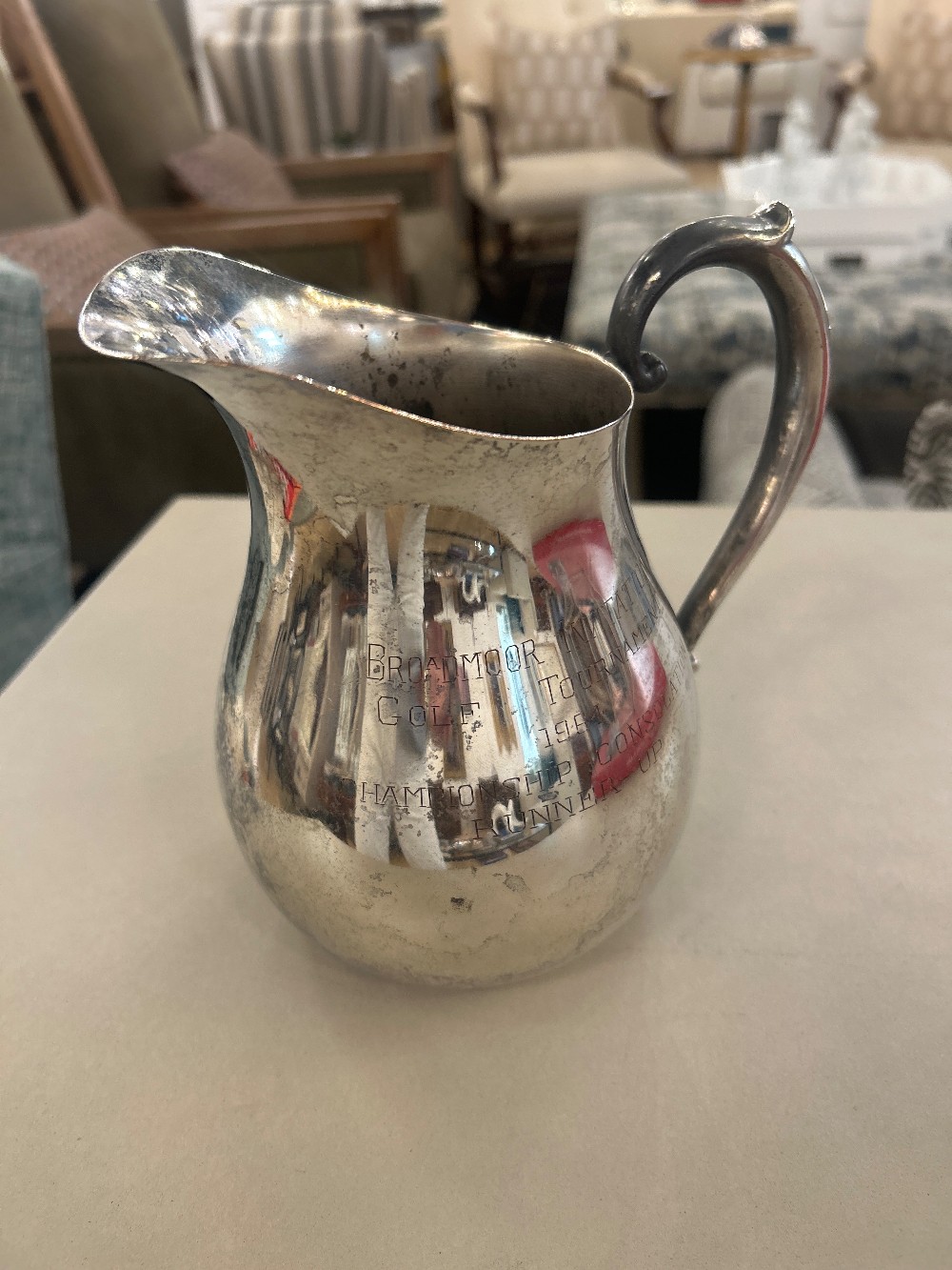Vintage Golf Tournament Trophy Pitcher - 1964