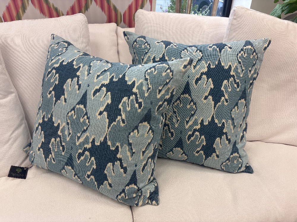 Kelly Wearstler Bengal Bazaar Ikat Throw Pillows, Pair