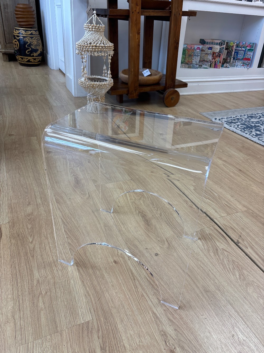 Acrylic Waterfall Side Table