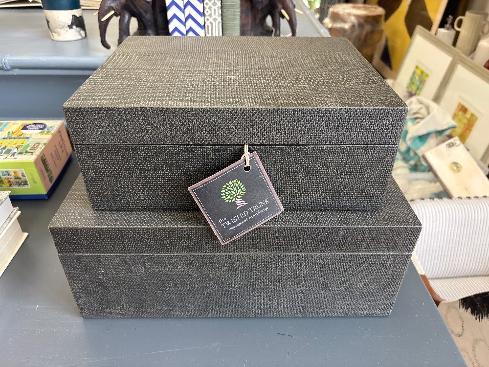 Park Hill St. Tropez Decorative Boxes, Pair