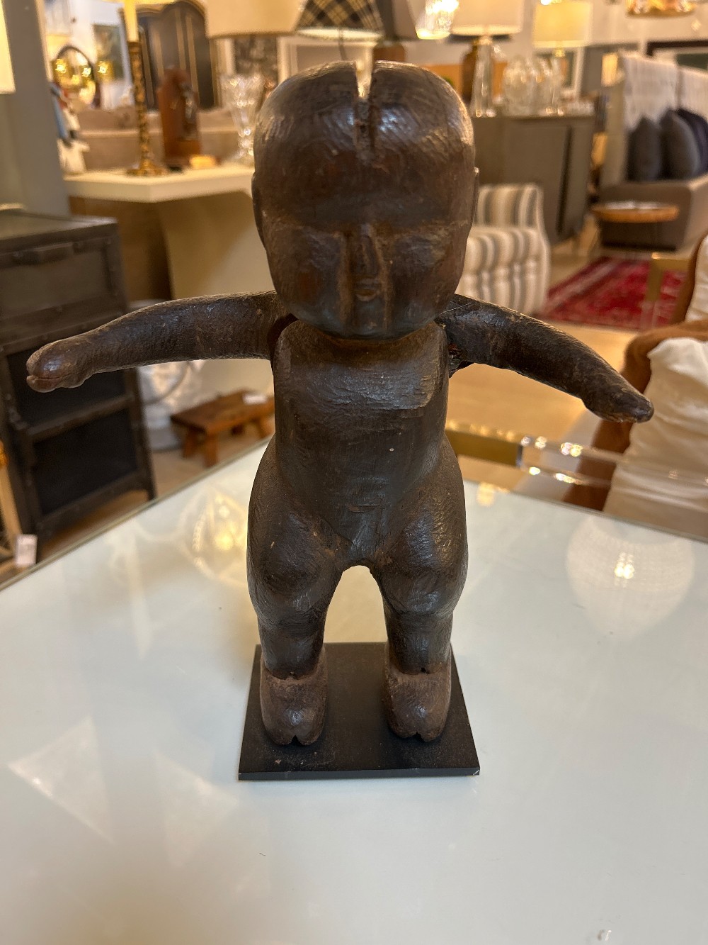 Antique Primitive Filipino Dancing Bulul Sculpture - Medium