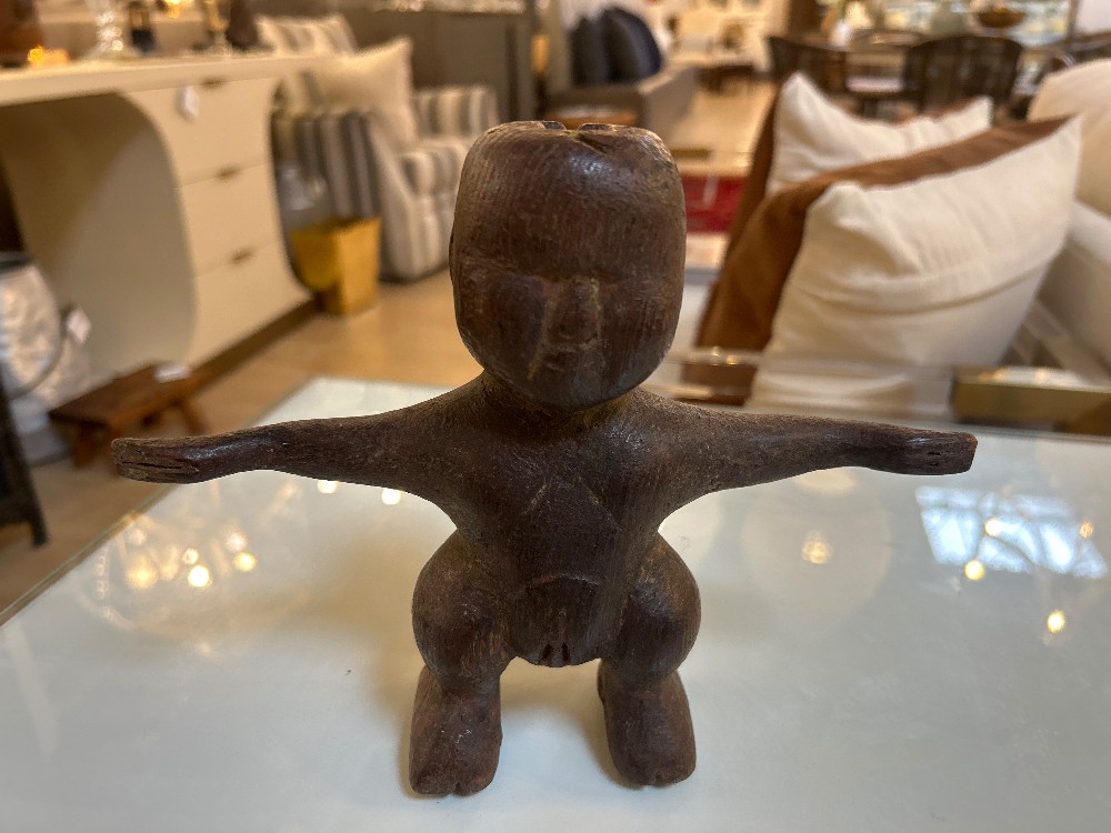Antique Primitive Filipino Dancing Bulul Sculpture - Small