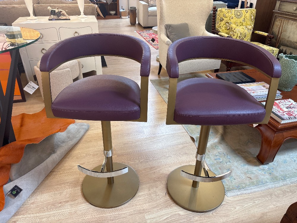Elite Modern Helix 482B Adjustable Stools, Pair