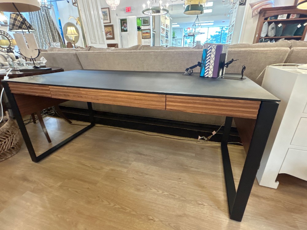 BDI Corridor Natural Walnut Executive Desk
