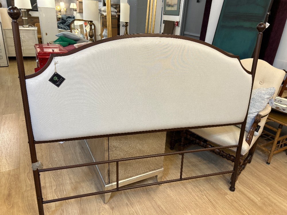 Metal Frame Upholstered Bed - Full