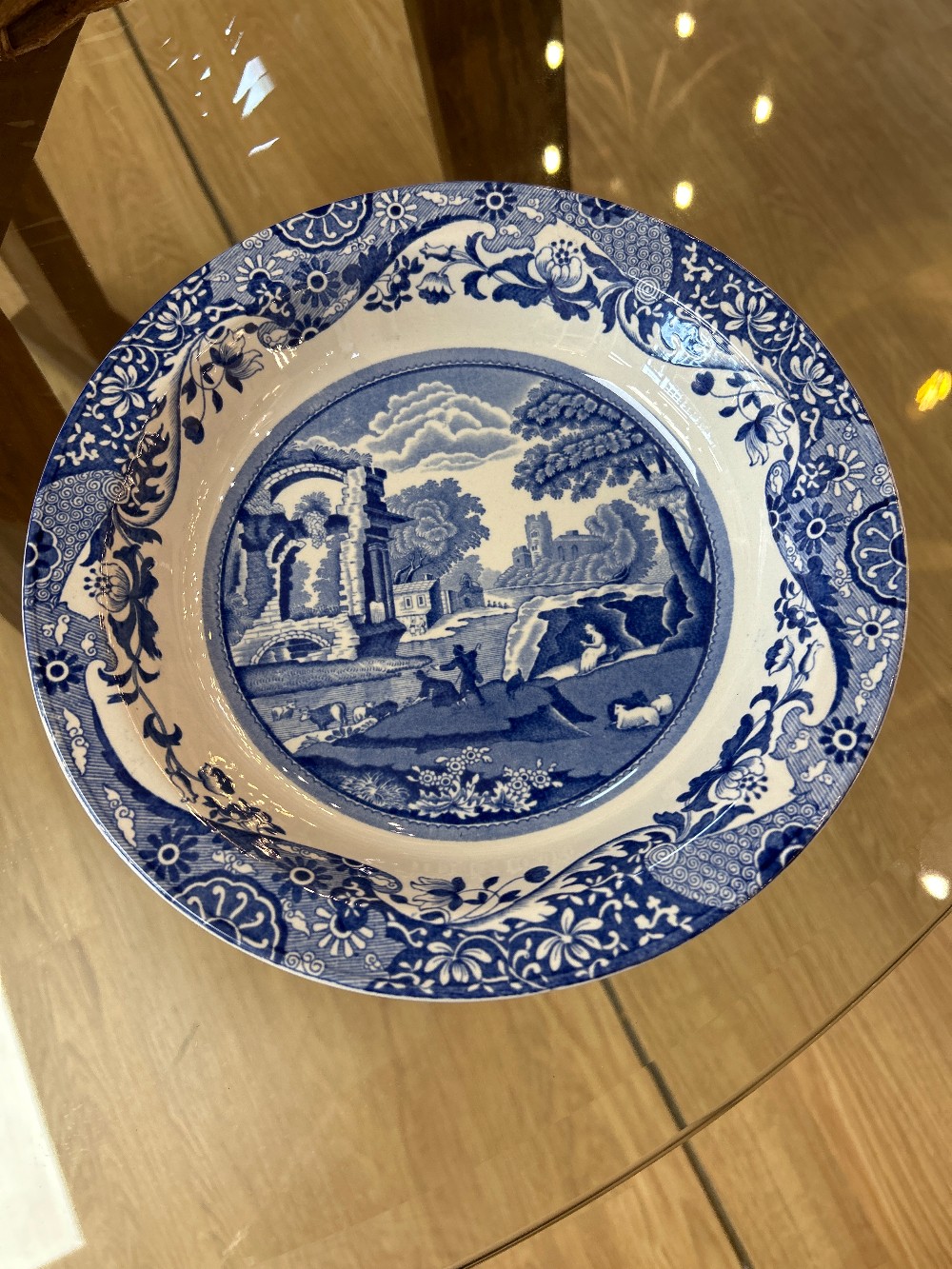 Spode Blue Italian Stone China Serving Bowl