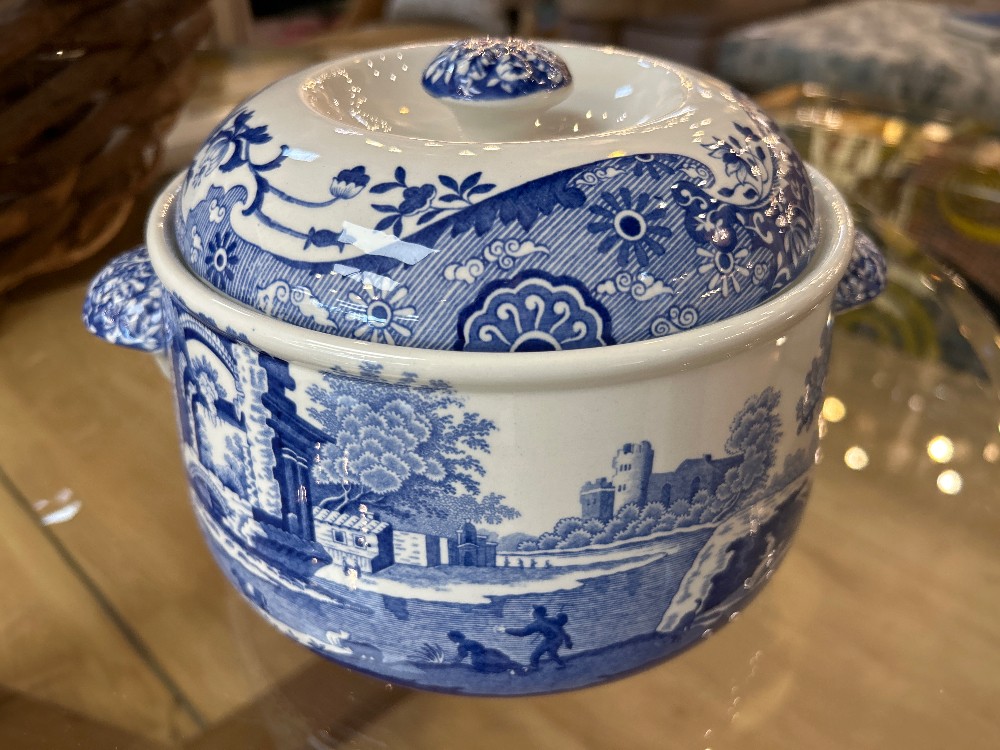 Spode Blue Italian Stone China Casserole Dish