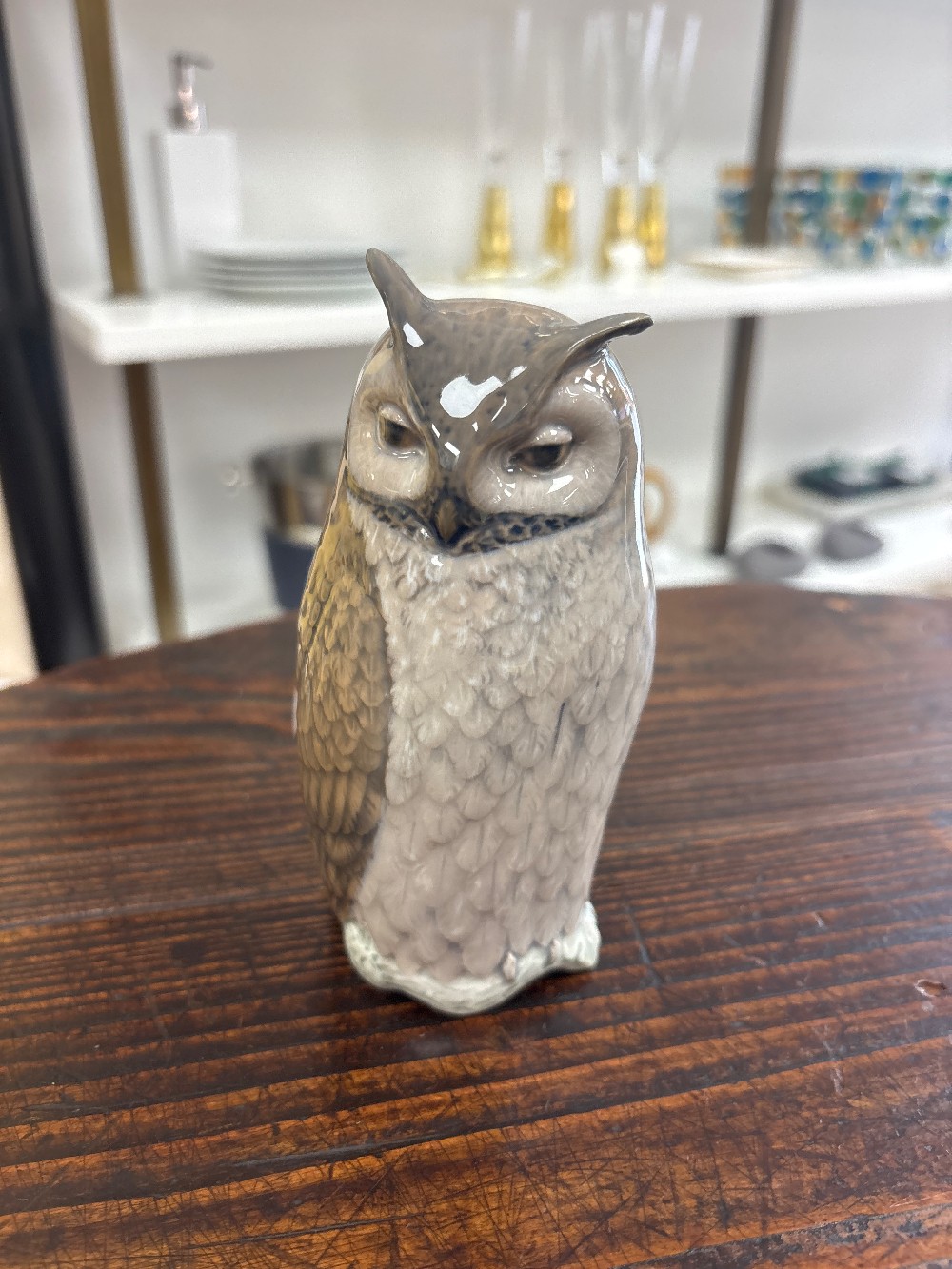 Royal Copenhagen Porcelain Owl Figurine