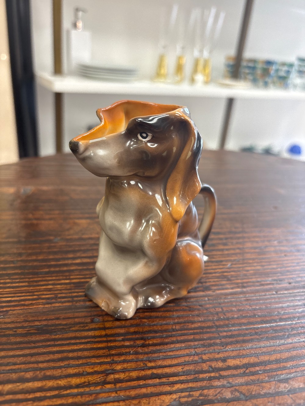 Royal Bayreuth Dachshund Porcelain Creamer
