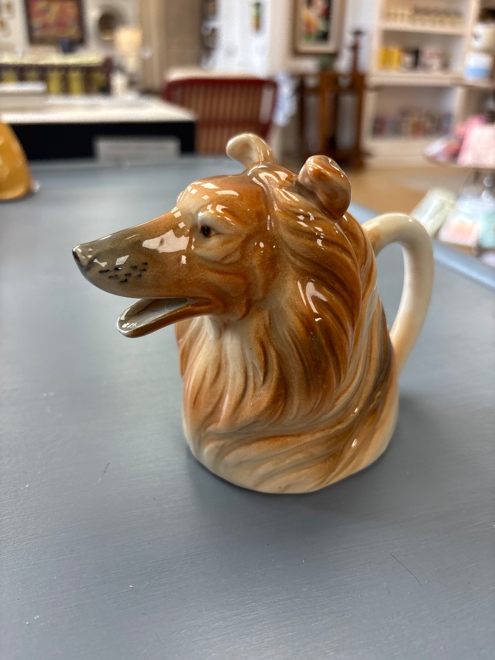 Vintage Ceramic Collie Creamer, Japan