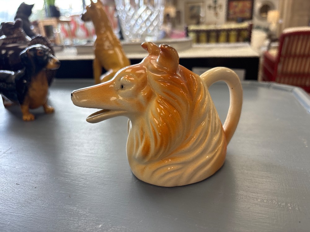 Vintage Ceramic Collie Creamer, Japan