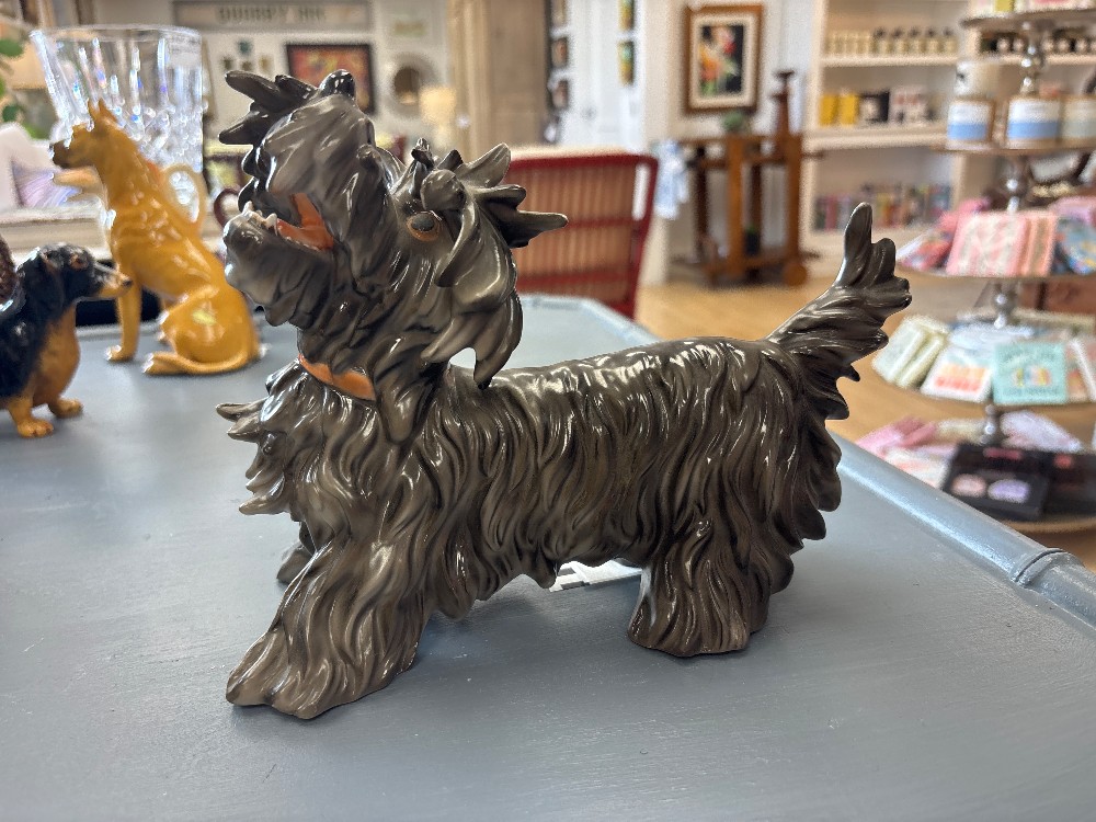 Unterweissbach Porcelain Scottish Terrier Figurine, 1960s