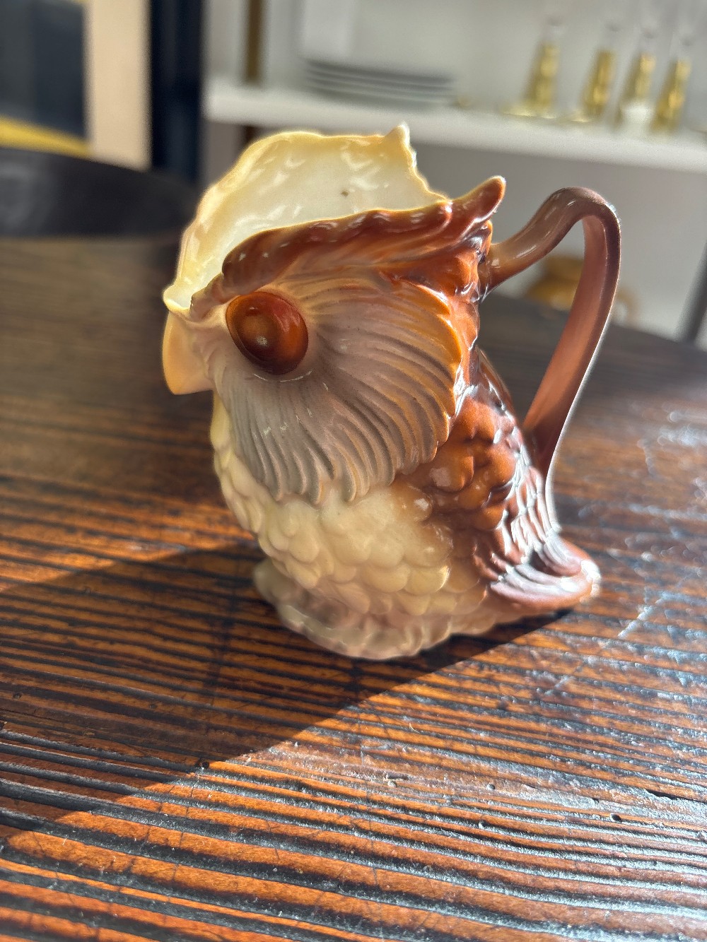 Royal Bayreuth Owl Porcelain Creamer