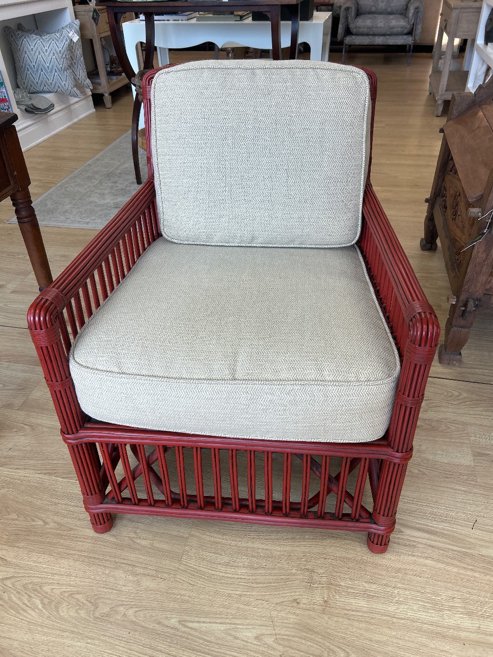 Palecek President's Collection Stick Reed Rattan Chair