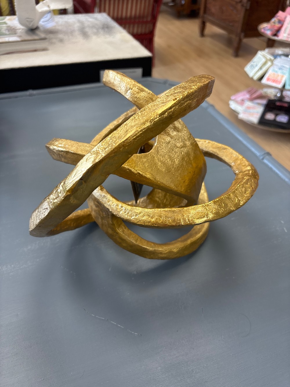 Regina Andrew Gold Metal Knot Decorative Sculpture