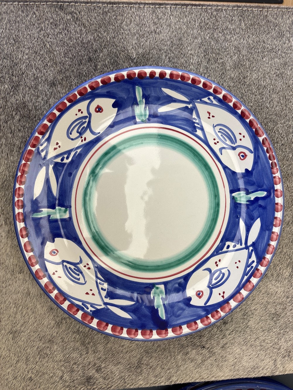 Vietri Solimene Campagna Dinner Plates (Blue) - Set of 5