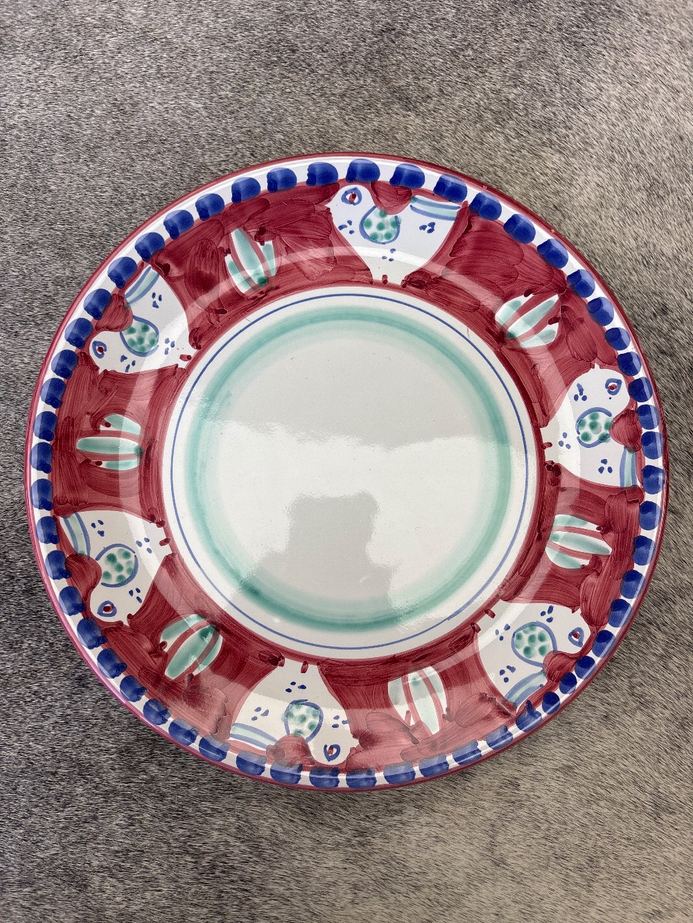 Vietri Solimene Campagna Dinner Plates (Red) - Set of 4