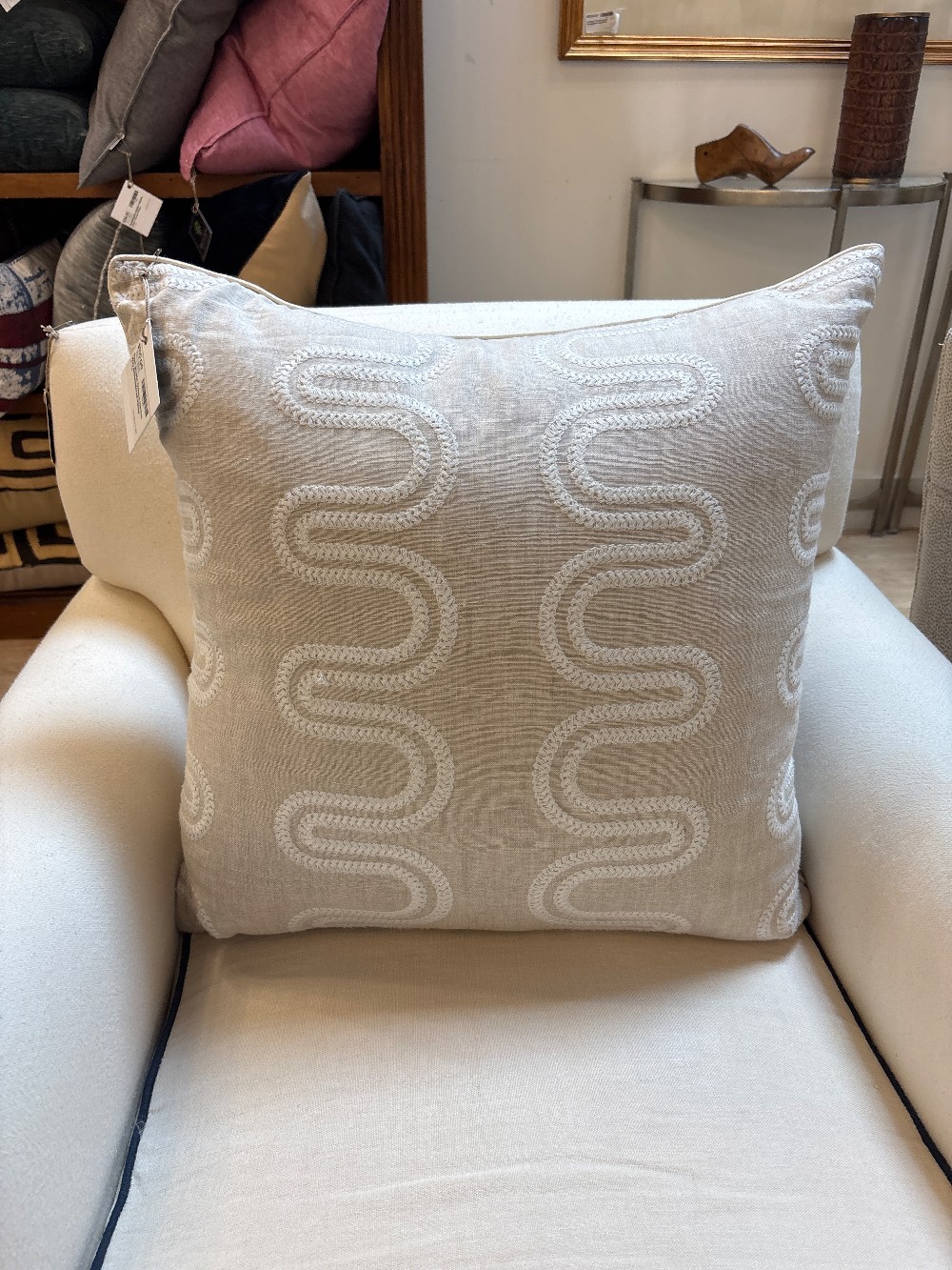 Ryan Studio Thibaut Herriot Way Embroidered Pillow