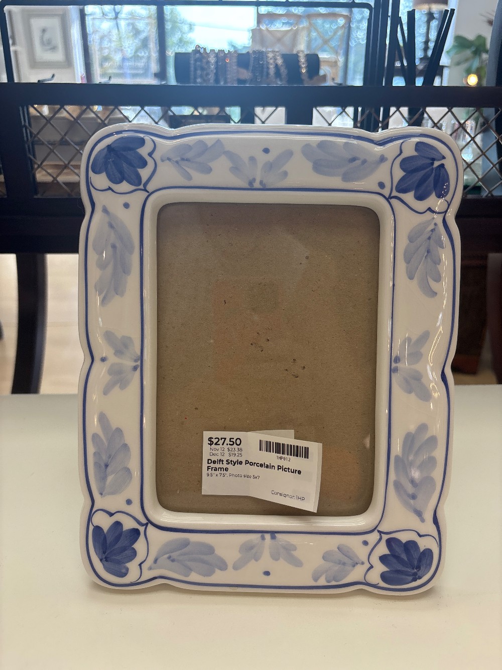 Delft Style Ceramic Picture Frame