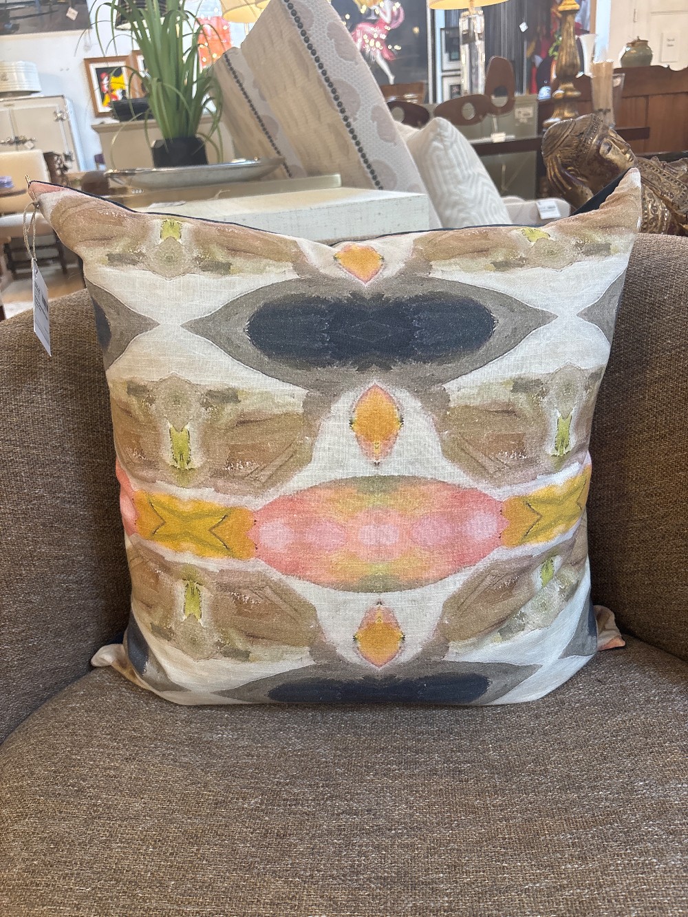 Windy O'Connor Blush Topaz Throw Pillow