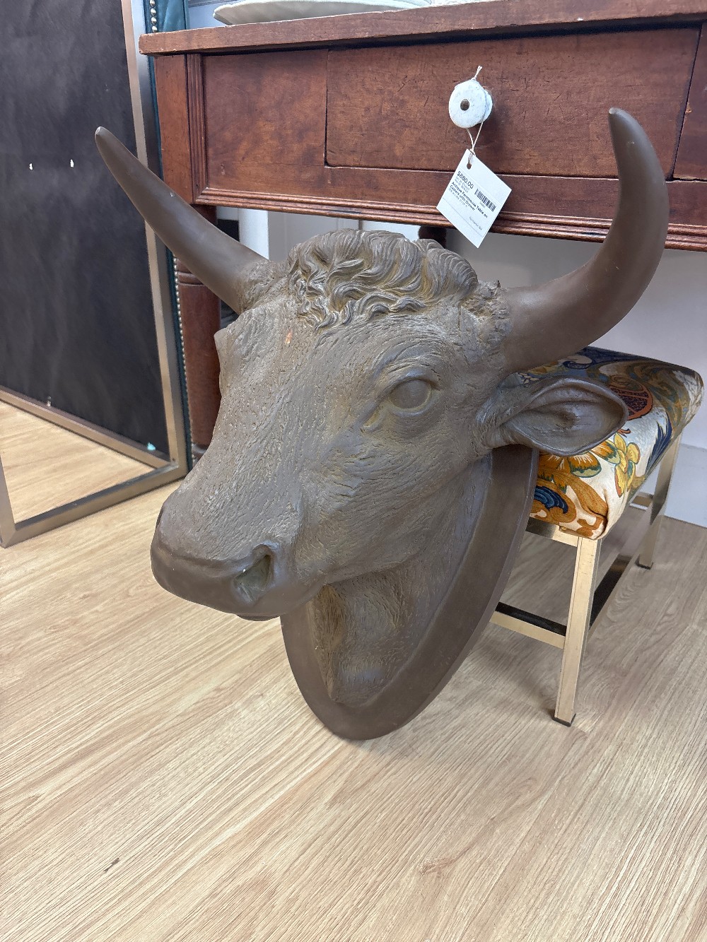 Resin Bull Head Wall Mount