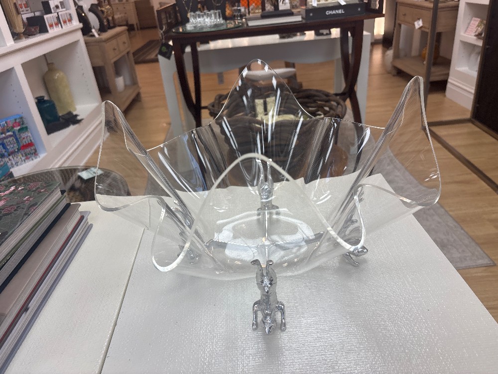 Arthur Court Bunny Rabbit Acrylic Bowl
