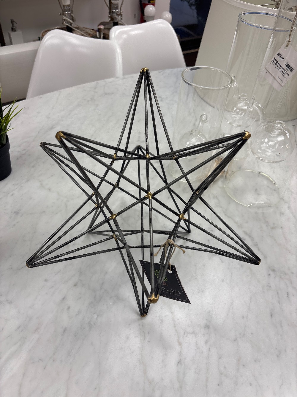 Decorative Metal Star Sculpture