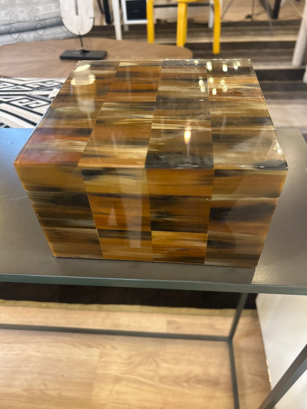 Williams-Sonoma Tessellated Horn Box