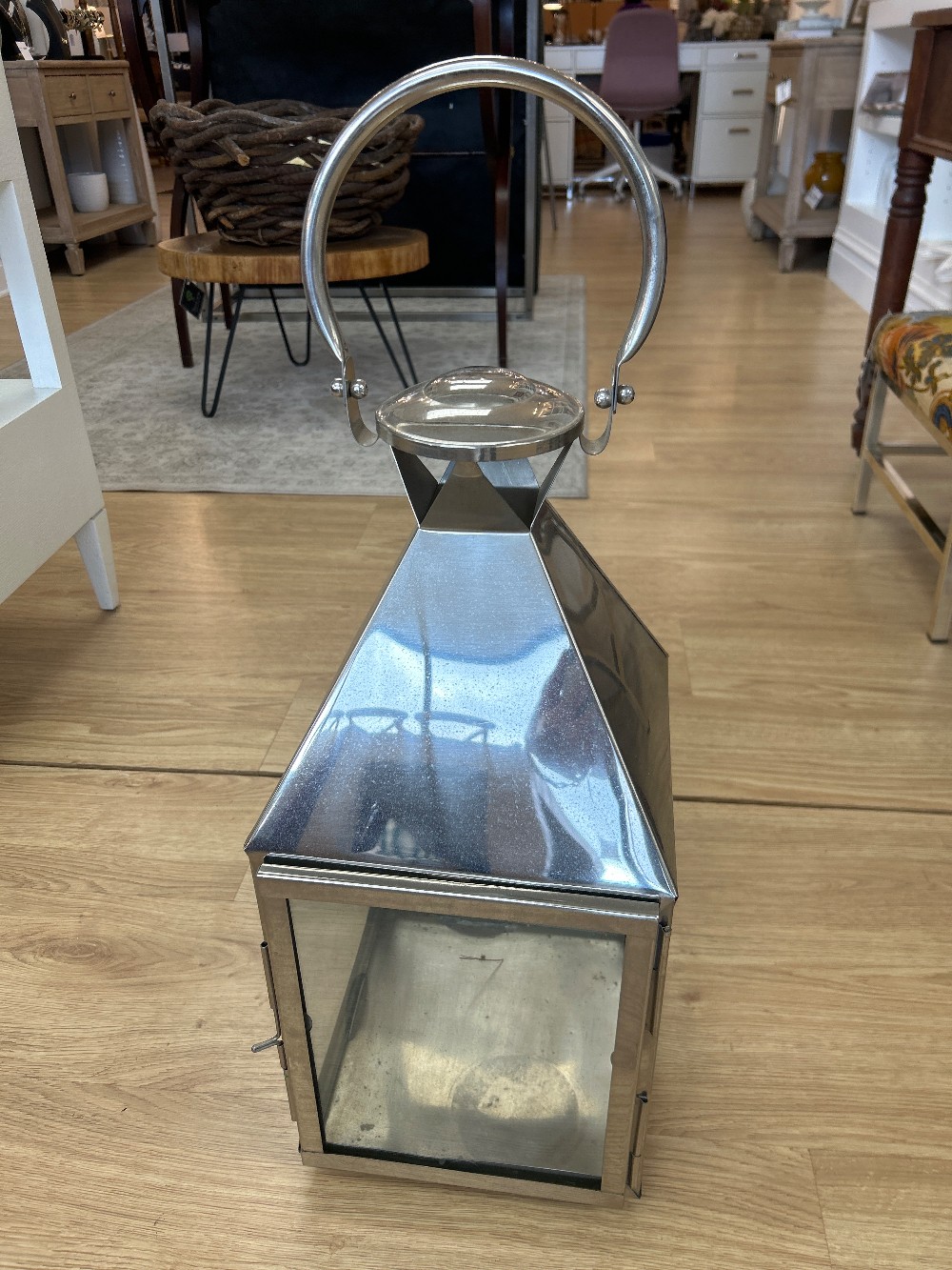 Sia Deco Tara Stainless Steel Lantern - Large