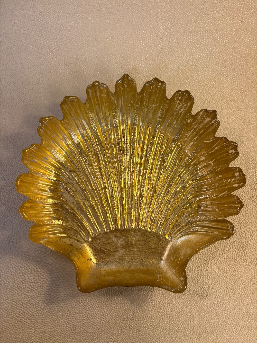 Beatriz Ball Glass Scallop Shell Dish - Large