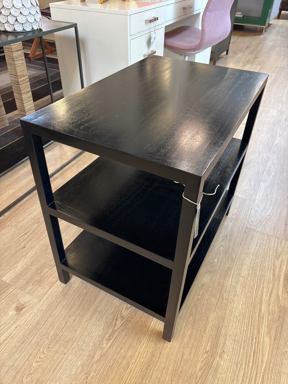 Cresyne Modern Classic Rectangular Tiered Side Table