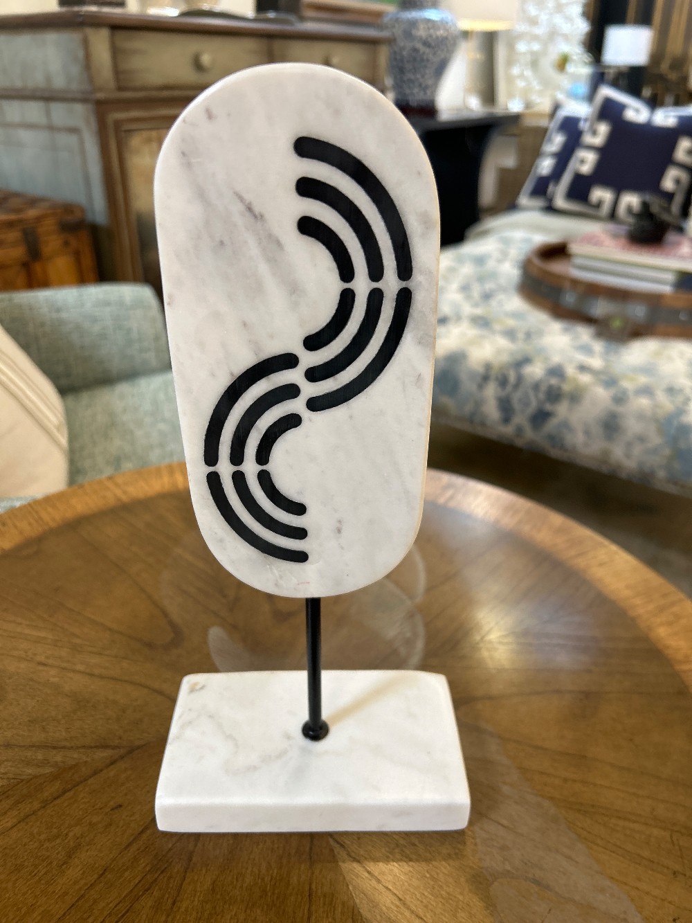 West Elm Oval Marble Sculpture